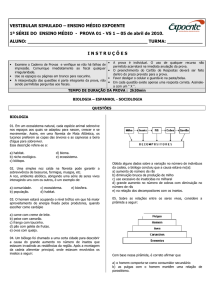 Prova - 1ª série - Escola Interativa