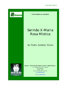 Sermão X Maria Rosa Mística