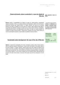 Desenvolvimento urbano sustentável: o caso da