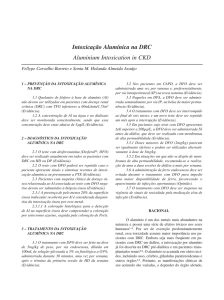 Intoxicação Alumínica na DRC Aluminium Intoxication in CKD