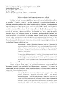 Gênero: multiplicidade de representações e práticas sociais. ST 38