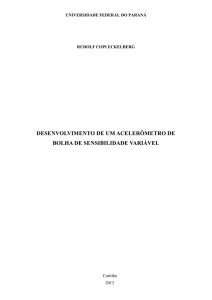 desenvolvimento de um acelerômetro de bolha de