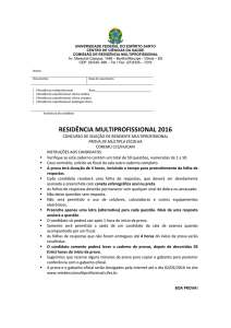 residência multiprofissional 2016