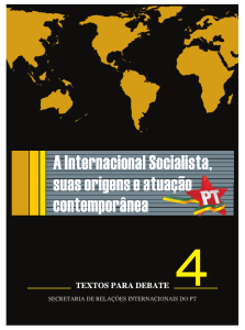 A Internacional Socialista, suas origens e atuação