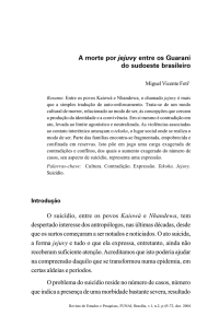 A morte por jejuvy entre os Guarani do sudoeste brasileiro