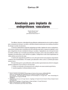 Anestesia para procedimento endovasculares