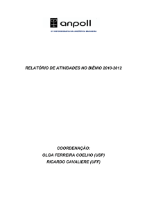 Relatório de Atividades 2010-2012