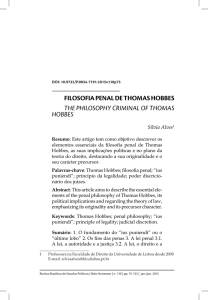 FILOSOFIA PENAL DE THOMAS HOBBES THE PHILOSOPHY