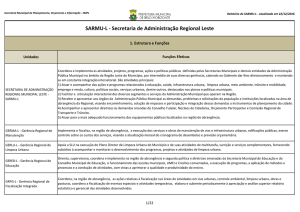 SARMU-L - Secretaria de Administração Regional Leste