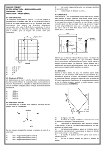 espelhos planos disciplina – física professor