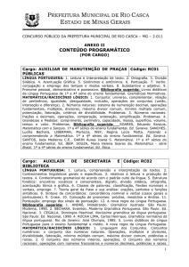 Documento Conteúdo programático - JC Concursos