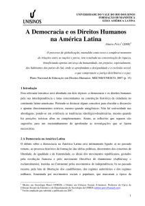 A Democracia e os Direitos Humanos na América Latina