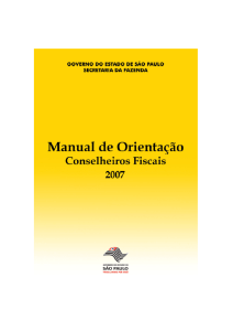 Manual de Orientação para os Conselheiros Fiscais