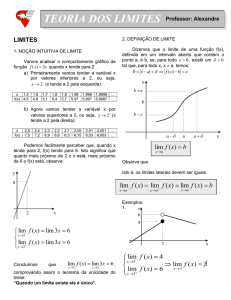 TEORIA DOS LIMITES