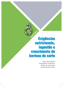 CAPÍTULO Exigências nutricionais, ingestão e