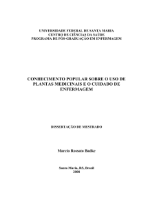 conhecimento popular sobre o uso de plantas - Início