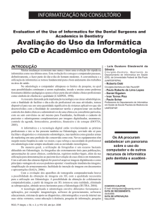 Avaliação do Uso da Informática pelo CD e Acadêmico em