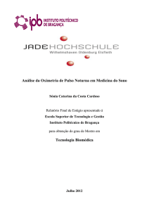 Análise da Oximetria de Pulso Noturna em Medicina do Sono