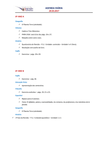 AGENDA DIÁRIA