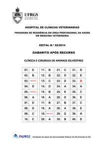 gabarito após recurso 01. e 11. b 21. c 31. d 02. b 12. b 22