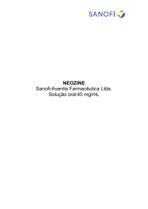 NEOZINE Sanofi-Aventis Farmacêutica Ltda. Solução oral40 mg/mL