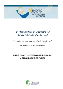 anais do vi encontro brasileiro de motricidade orofacial