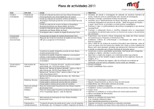 Plano Actividades 2011 - Museu Municipal de Santarém