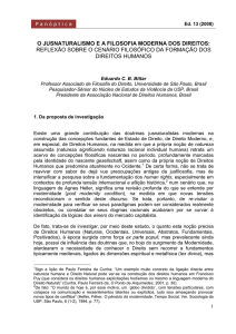 o jusnaturalismo e a filosofia moderna dos direitos