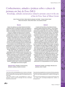 Conhecimentos, atitudes e práticas sobre o câncer de próstata em
