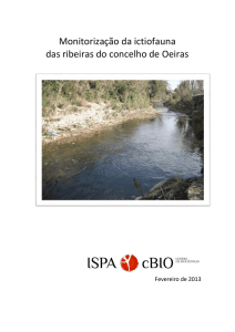 Monitorização da ictiofauna das ribeiras do concelho de Oeiras