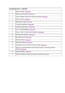 ATIVIDADES 3º ANO – 1º BIMESTRE Adição com jogos. Clique aqui