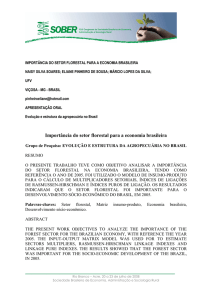 Importância do setor florestal para a economia brasileira