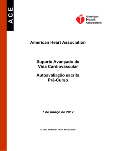 ACE American Heart Association Suporte Avançado de Vida