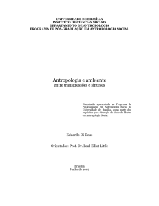 Antropologia e ambiente - DAN