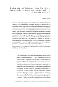 Biopirataria e os Wapichana: etnografia sobre a