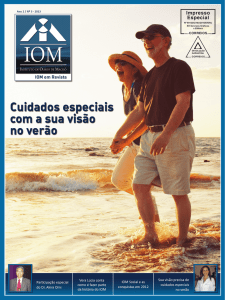 revista IOM - 3°.indd - Instituto de Olhos de Maceió