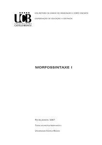 Morfossintaxe I.p65 - Universidade Castelo Branco