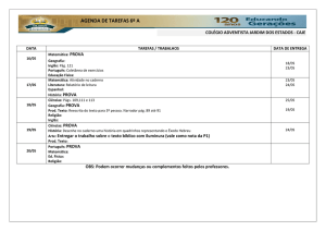 agenda de tarefas 6º a