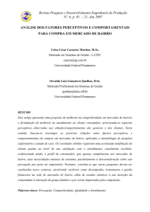 Análise dos Fatores Perceptivos e Comportamentais para Compra