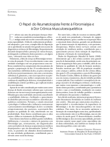 O Papel do Reumatologista Frente à Fibromialgia e à Dor