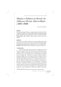 mÚSICA E POLÍTICA NO BRASIL, Márcio de Paiva Delgado