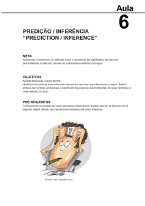 predição / inferência “prediction / inference”