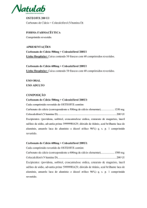 OSTEOFIX 200 UI Carbonato de Cálcio + Colecalciferol (Vitamina D