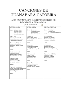 CANCIONES DE GUANABARA CAPOEIRA