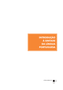 Introdução à Sintaxe da Língua Portuguesa - Biblioteca Virtual