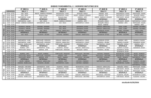 Turno MATUTINO atualizado em 01/02/2016