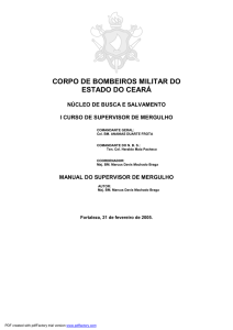 Mergulho: manual – Marcus D. M. Braga - HO