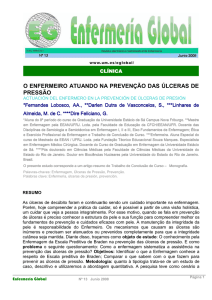 o enfermeiro atuando na prevenção das úlceras de pressão