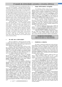 O mundo da eletricidade: correntes e circuitos elétricos