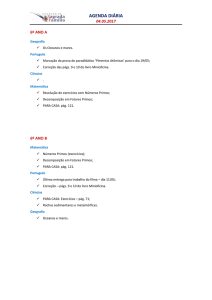 AGENDA DIÁRIA